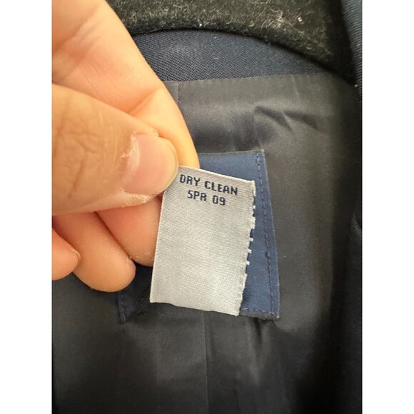 J.Crew 100% Wool Blazer One Button Navy Blue Workwear Classic Women's Size 0 - Picture 4 of 8